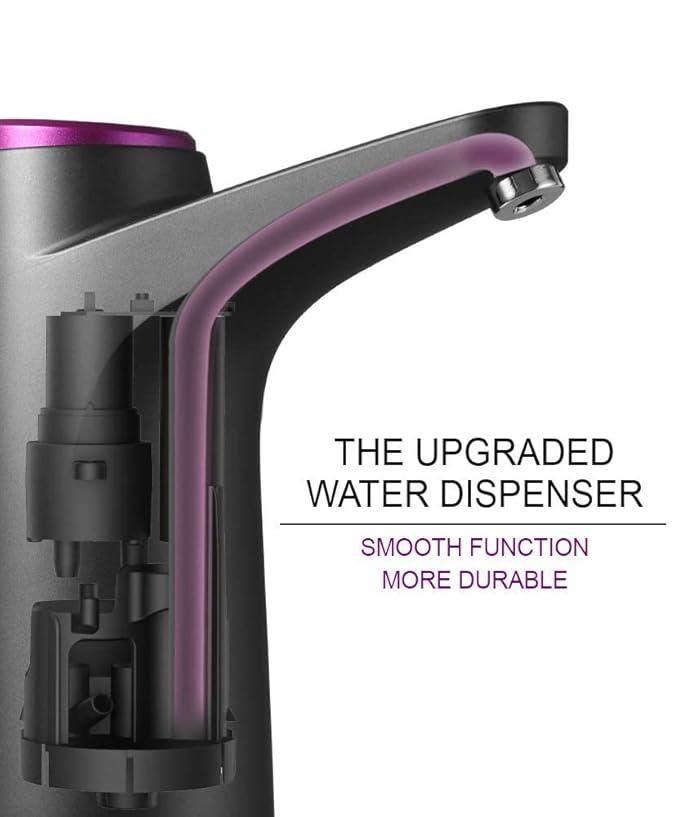 Smart Electric Water Dispenser Pump – USB Rechargeable, One-Touch Automatic for 3,4,5 Gallon Bottles