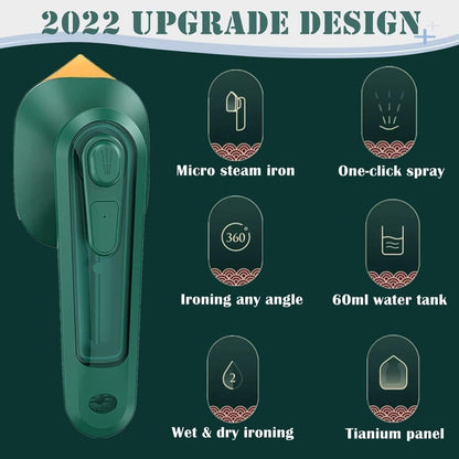 Steam Iron-Wrinkle-Free Clothes in Seconds – Compact Steam Iron with Spray Function!